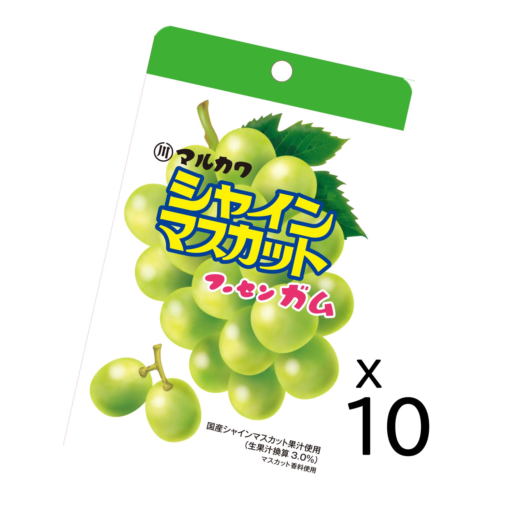 Amazon.co.jp: 丸川製菓 チャック袋シャインマスカットガム 37g×10袋